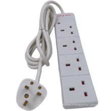 4 socket de sortie de socket protecteur Power Strip Royaume-Uni